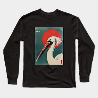 vintage japanese Pelican Long Sleeve T-Shirt